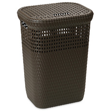 Kos DEAhome Rattan Linen 60 lit, hnedý, na prádlo